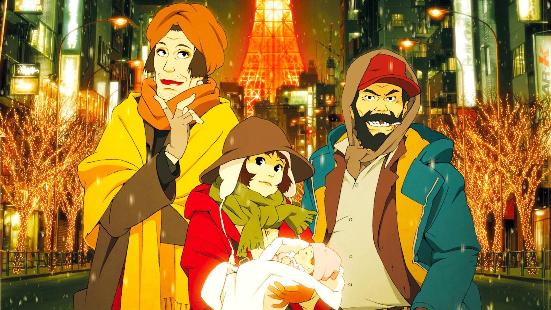 دانلود انیمه Tokyo Godfathers 2003