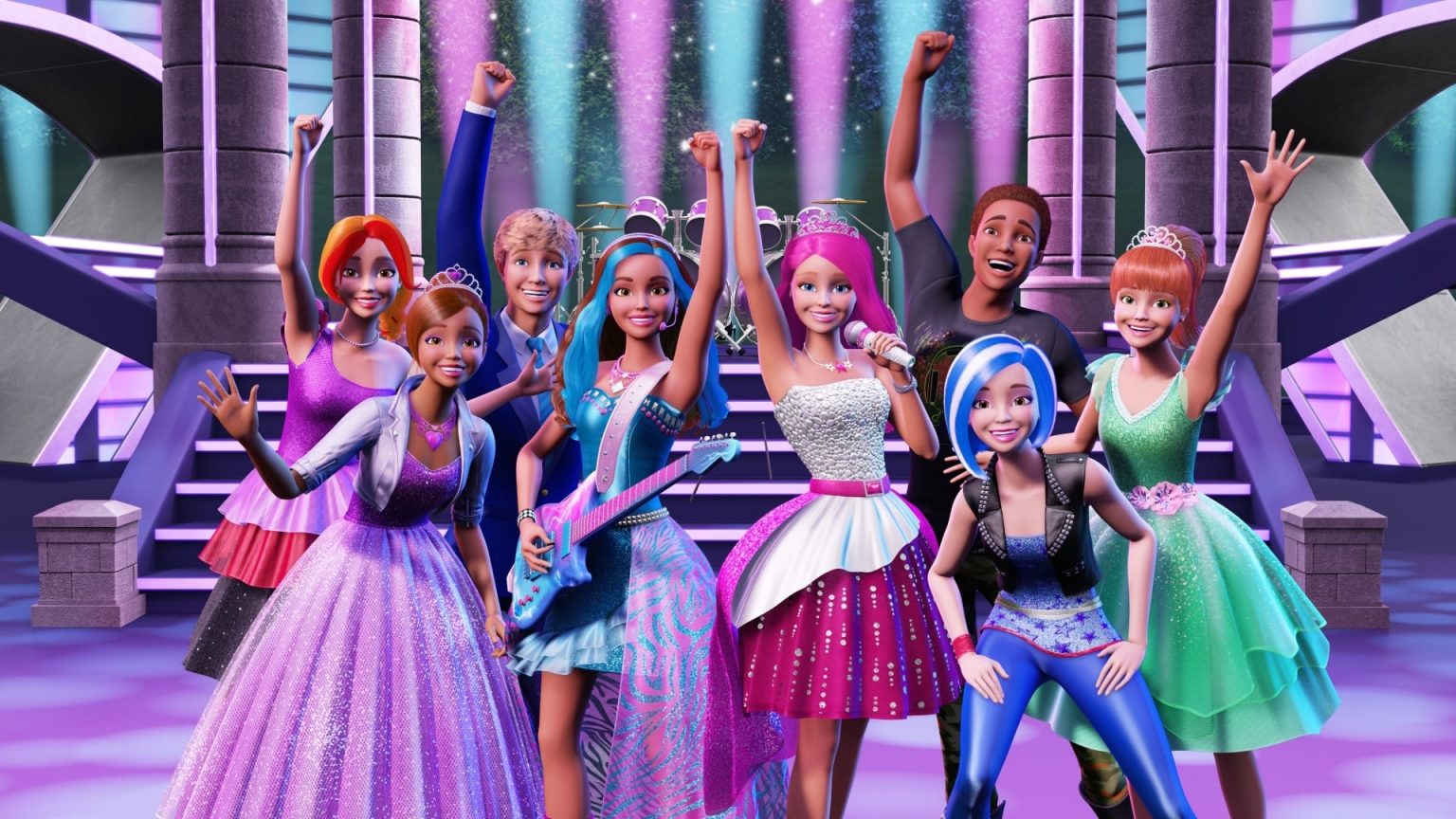 دانلود انیمیشن Barbie in Rock ‘N Royals 2015